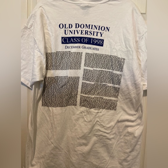 Vintage Old Dominion University class of 98 Graduate T-shirt - Picture 3 of 4
